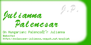 julianna palencsar business card